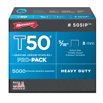 Arrow 505-IP T50 5/16-Inch Staples, 5000-Pack